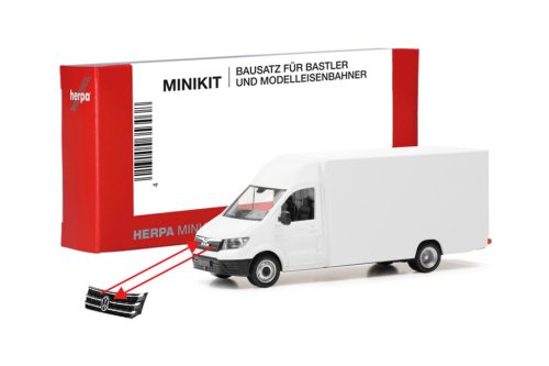 Herpa 014076 Minikit: MAN TGE/Volkswagen Crafter csomagszállító (H0) - Építőkészlet