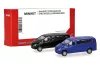 Herpa 014212-002 Minikit: Mercedes-Benz Vito Bus 2010, 2 db - fekete és kék (H0) - Építőkészlet