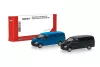 Herpa 014229 Minikit: Mercedes-Benz Vito dobozos, kék/fekete, 2 db (H0) - Építőkészlet