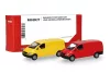 Herpa 014243-002 Minikit: Mercedes-Benz Vito dobozos 2002, 2 db - sárga és piros (H0) - Építőkészlet