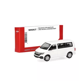   Herpa 014250 Minikit: Volkswagen Transporter T6.1 busz, fehér (H0) - Építőkészlet