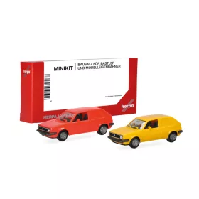   Herpa 014281 Minikit: Volkswagen Golf II 2-ajtós, 2 db (H0) - Építőkészlet