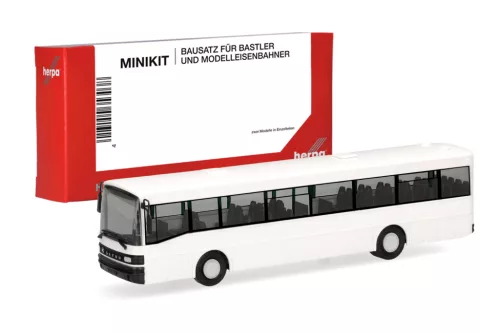 Herpa 014304 Minikit: Setra 215 SL autóbusz, fehér (H0) - Építőkészlet
