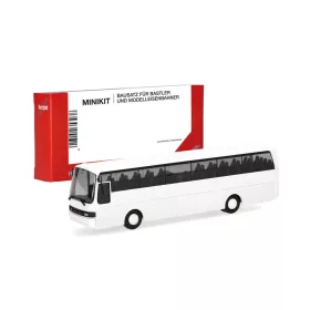   Herpa 014311 Minikit: Setra 215 HD autóbusz, fehér (H0) - Építőkészlet