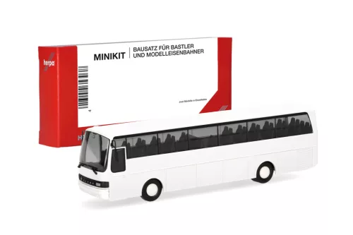 Herpa 014311 Minikit: Setra 215 HD autóbusz, fehér (H0) - Építőkészlet
