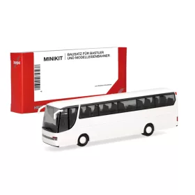   Herpa 014359 Minikit: Setra 315 HDH autóbusz - fehér (H0) - Építőkészlet