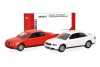 Herpa 014380 Minikit: Audi A4 Limousine, 2 db (piros/fehér) (H0) - Építőkészlet