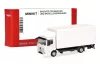 Herpa 014397 Minikit: Mercedes-Benz Atego 2013 dobozos teherautó, emelőhátfallal - fehér (H0) - Építőkészlet