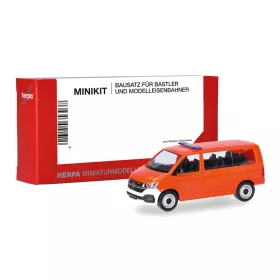   Herpa 014403 Minikit: Vokswagen T6.1 tagesleuchtrot (H0) - Építőkészlet