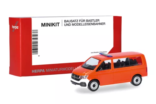 Herpa 014403 Minikit: Vokswagen T6.1 tagesleuchtrot (H0) - Építőkészlet