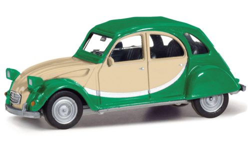 Herpa 020817-007 Citroen 2 CV Charleston, zöld/bézs (H0)