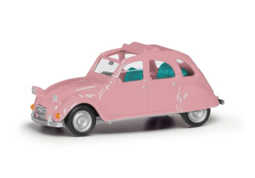 Herpa 020824-008 Citroen 2 CV nyitott - rózsaszín (H0)