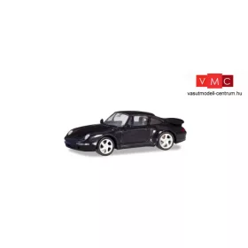 Herpa 021890-002 Porsche 911 Turbo, fekete (H0)