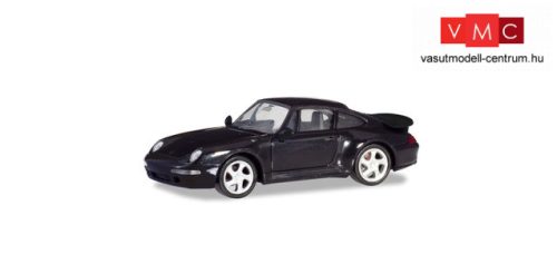 Herpa 021890-002 Porsche 911 Turbo, fekete (H0)