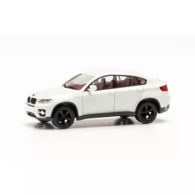 Herpa 024037-003 BMW X6 fehér színben, fekete felnikkel (H0)