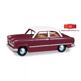 Herpa 024686-004 Ford Taunus Weltkugel, borvörös (H0)