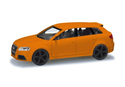 Herpa 024877-005 Audi RS3 Sportback, glutorange mit schwarzen Felgen