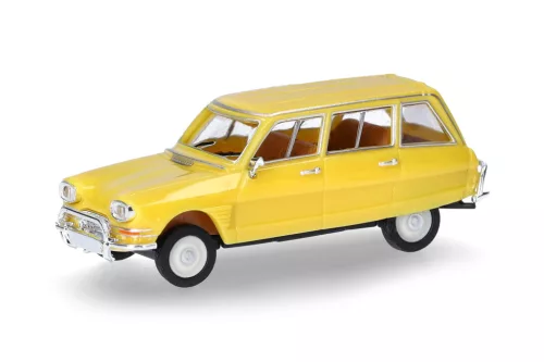 Herpa 027328-005 Citroen AMI 6 Break, cinksárga (H0)
