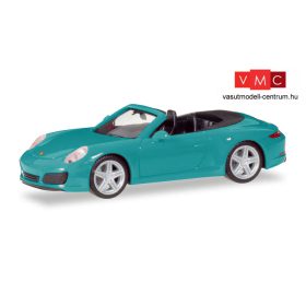 Herpa 028844-002 Porsche 911 Carrera 2 Cabrio, Miamikék (H0)