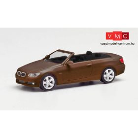 Herpa 033763-002 BMW 3-as Cabrio, metál színben - marrakesh barna (H0)
