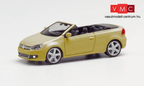 Herpa 034869-002 Volkswagen Golf Cabrio, metál színben - sweet data gold (H0)