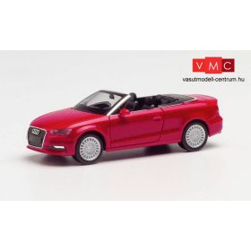 Herpa 038300-002 Audi A3 Cabrio, metál színben - tangópiros