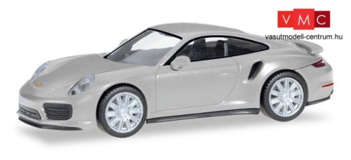 Herpa 038614-002 Porsche 911 Turbo, metál színben - ezüst (H0)