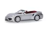 Herpa 038928-003 Porsche 911 Turbo Cabrio, ezüst (H0)