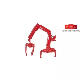 Herpa 051507-002 Rakodódaru teherautóra (Hiab) raklapokhoz, hátsó kivitel - piros (H0)