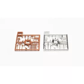   Herpa 051903-002 Kürt, hangosbemondó, tartókonzol készlet (H0) - króm/barna