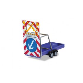  Herpa 052368-003 Utánfutó forgalomterelő táblával (H0) - kék