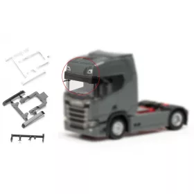   Herpa 054485 SBL napellenző Scania CR/CS nyergesvontatókhoz, 4 fekete/4 fehér - nagy (H0)