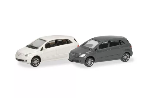 Herpa 066914 Mercedes-Benz B-Klasse, fehér és ezüst (N)