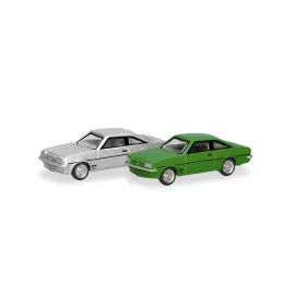 Herpa 066938  Opel Manta, zöld és ezüst (N)