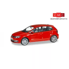   Herpa 070836 Volkswagen Polo facelift, 5-ajtós, metál flash-piros (1:43)