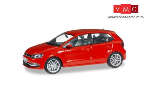 Herpa 070836 Volkswagen Polo facelift, 5-ajtós, metál flash-piros (1:43)