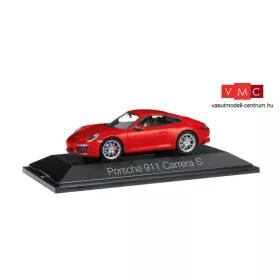 Herpa 070966 Porsche 911 Carrera S Coupé 991 - piros (1:43)
