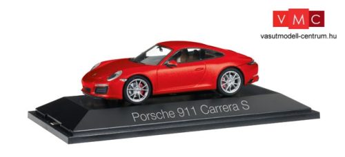 Herpa 070966 Porsche 911 Carrera S Coupé 991 - piros (1:43)