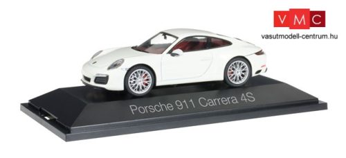 Herpa 071048 Porsche 911 Carrera 4S Coupé - fehér (1:43)