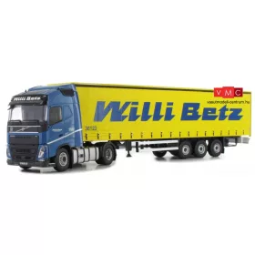   Herpa 071314 Volvo FH Gl. nyergesvontató, Lowliner ponyvás nyergesvontató - Willi Betz (1:50)