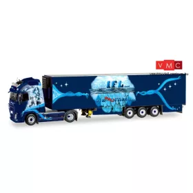   Herpa 071420 Volvo FH Gl XL nyergesvontató, hűtődobozos félpótkocsival, IFL Köln (1:50)