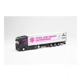   Herpa 071659 Scania R13 nyergesvontató, hűtődobozos félpótkocsival - Christina Scheib (1:50)