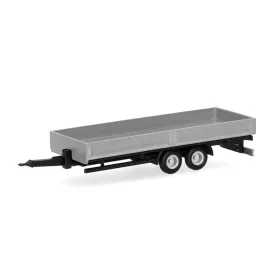 Herpa 076920-002 Teherautó tandempótkocsi, szürke (H0)