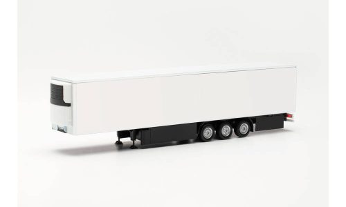 Herpa 077040 Hűtődobozos félpótkocsi raklaptartóval, 15 m - fehér (H0)