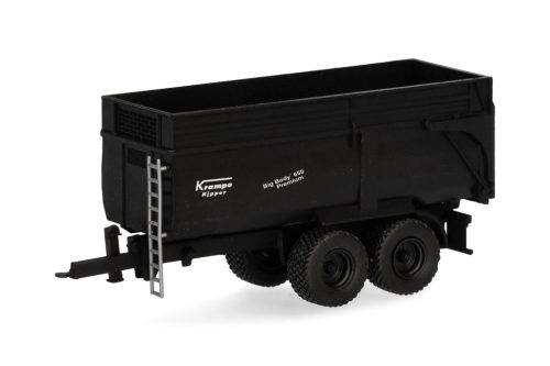 Herpa 077095 Krampe BigBody 650 mezőgazdasági pótkocsi - fekete (H0)