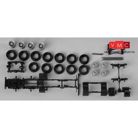 Herpa 082532 TS MAN billencs teherautó alváz, 4-tengelyes, 2 db