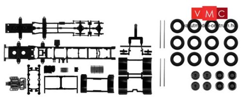 Herpa 084369 TS Komplett alváz Mercedes-Benz 4-tengelyes teherautóhoz - 2 db (H0)