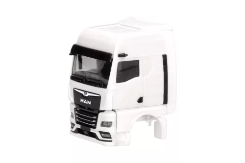 Herpa 086332 TS MAN TGX GX kamionfülke légterelővel és tükörkamerával, 2 db - fehér (H0)