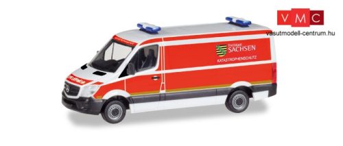 Herpa 093354 Mercedes-Benz Sprinter dobozos, Katastrophenschutz Freistaat Sachsen (H0)