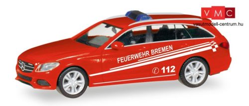 Herpa 093583 Mercedes-Benz C-Klasse T-Modell tűzoltó, Feuerwehr Bremen (H0)